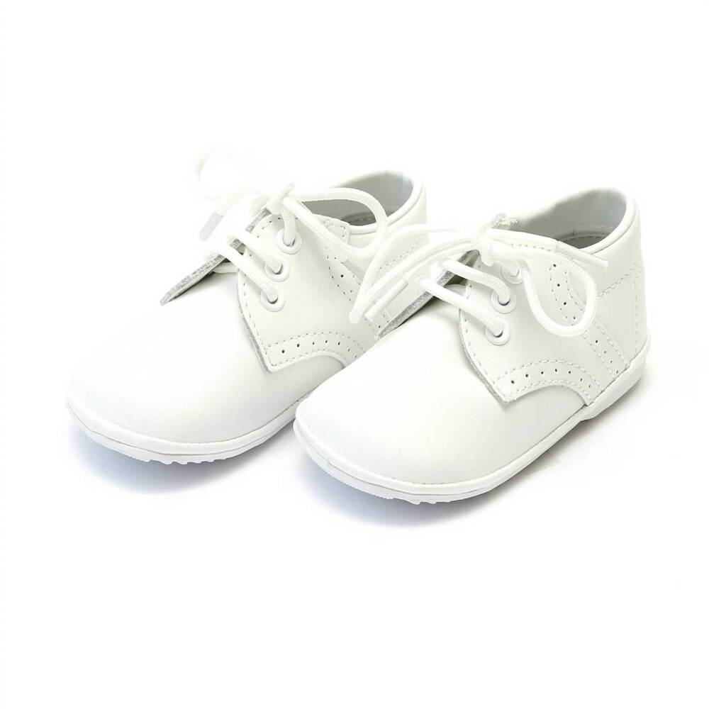NEW ANGEL BABY boy's james shoes - toddler in white